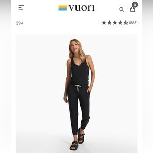 Vuori NWT Lux Jumpsuit- Black